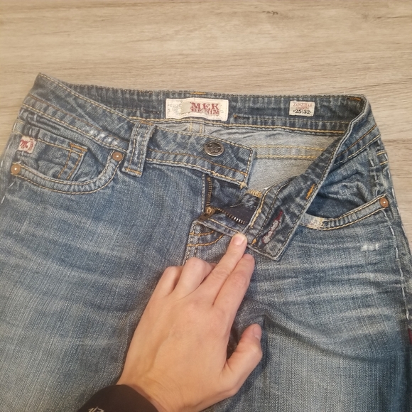 Mek denim women's zanzibar cigarette distressed jeans - Picture 9 of 16